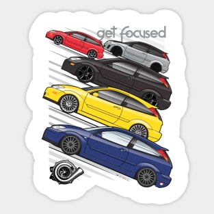 get focused stances Sticker